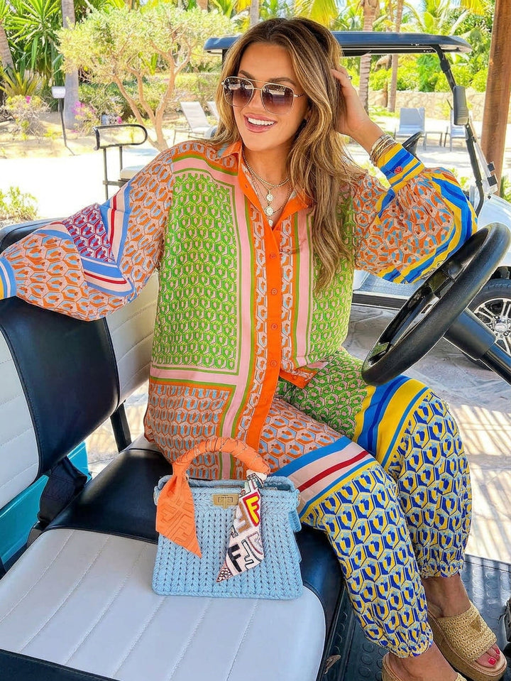 Josephine | Camicia Tropicale Colorata Unica