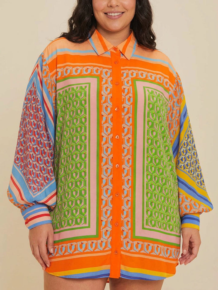 Josephine | Camicia Tropicale Colorata Unica