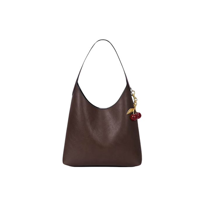 Clotilde | Borsa in Pelle Sintetica con Charm a Ciliegia