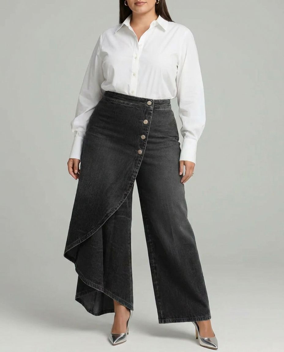 Audrey | Pantaloni Avvolgenti in Denim