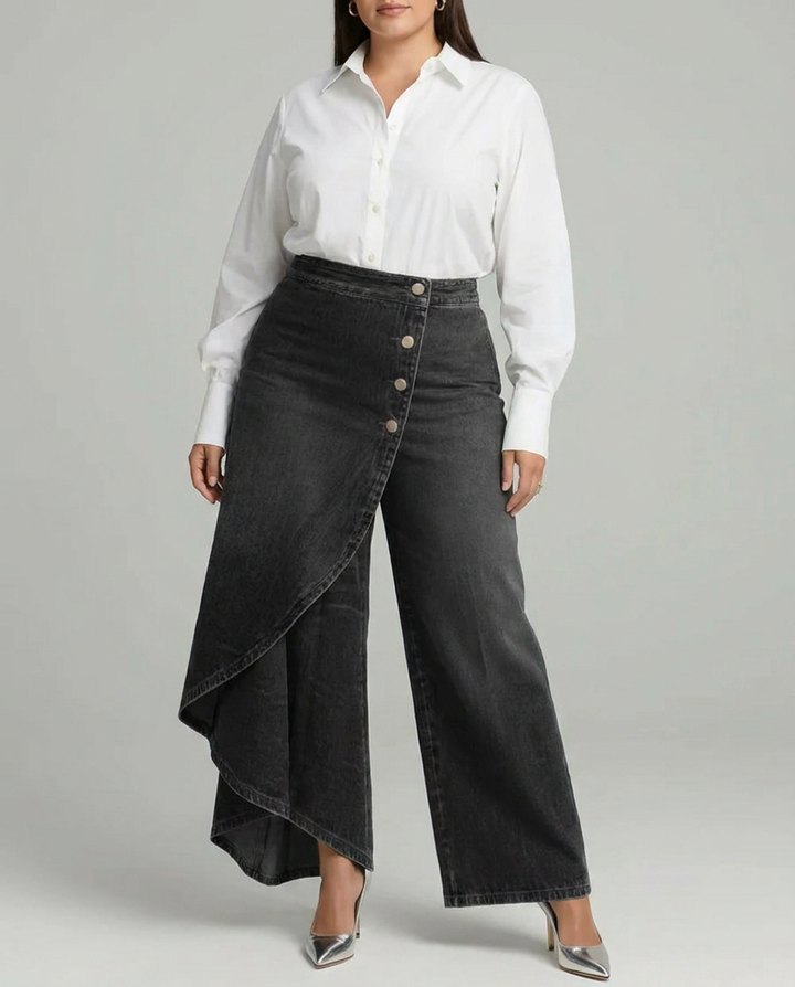 Audrey | Pantaloni Avvolgenti in Denim