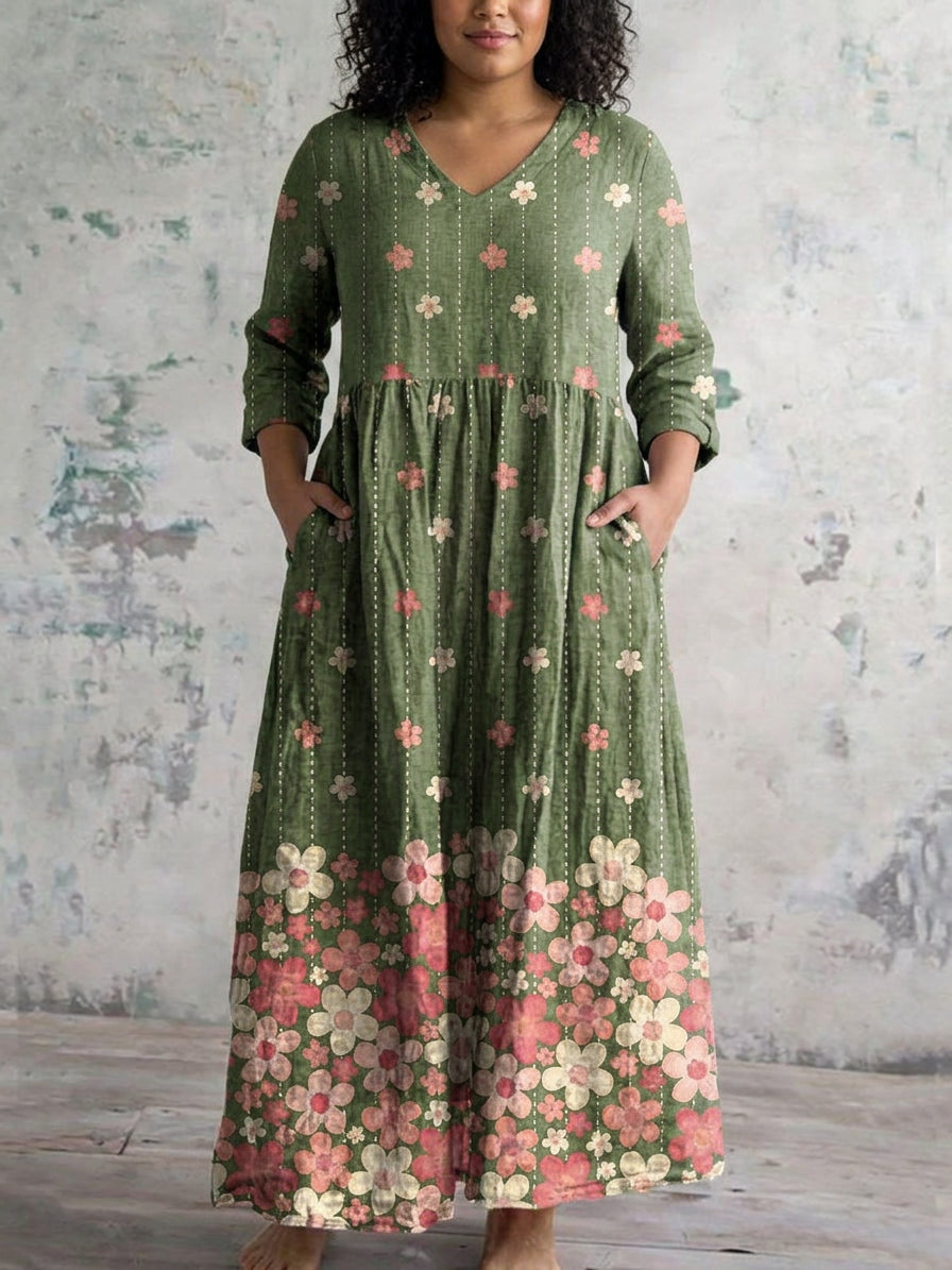 Verdalisa | Abito Lungo Meadow Blossom