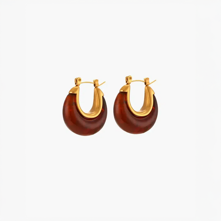 Daliara | Orecchini Bordeaux con Design Audace