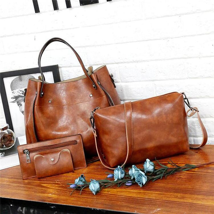Riley - Set di 4 Borse in Pelle Vintage Soft