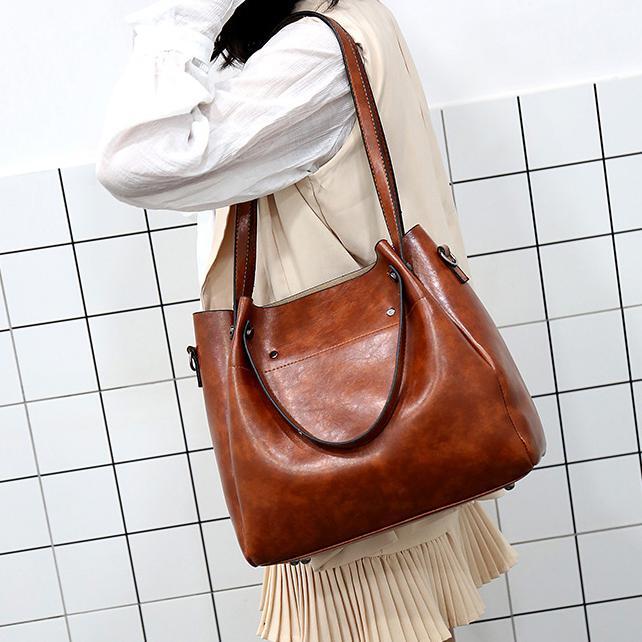 Riley - Set di 4 Borse in Pelle Vintage Soft