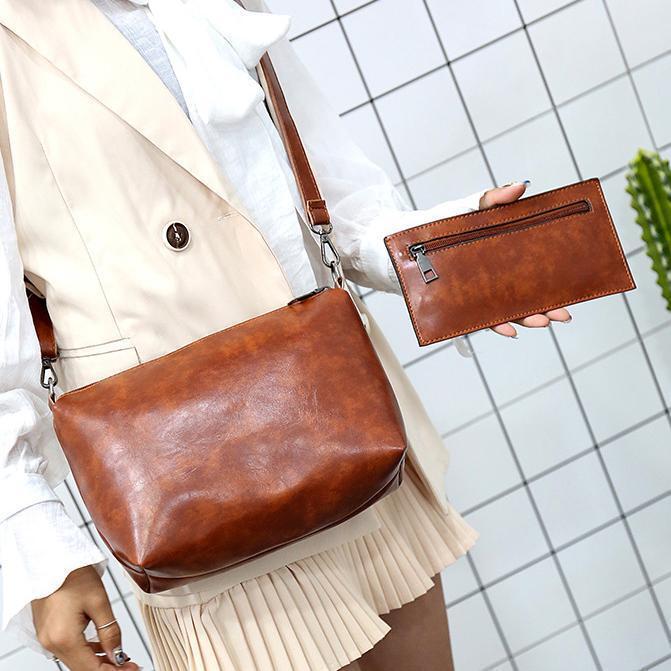 Riley - Set di 4 Borse in Pelle Vintage Soft