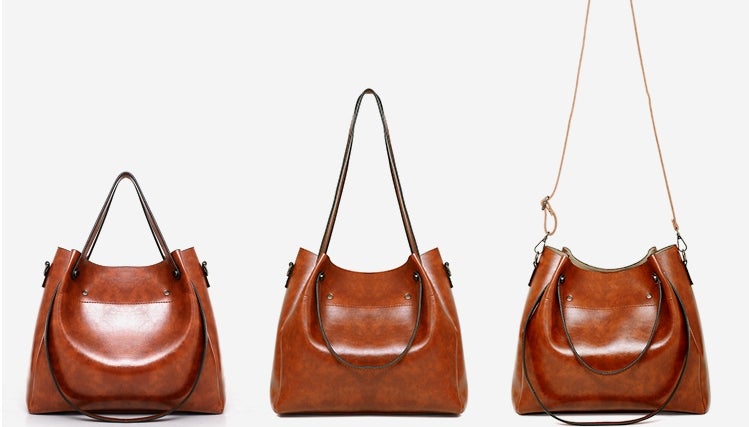 Riley - Set di 4 Borse in Pelle Vintage Soft