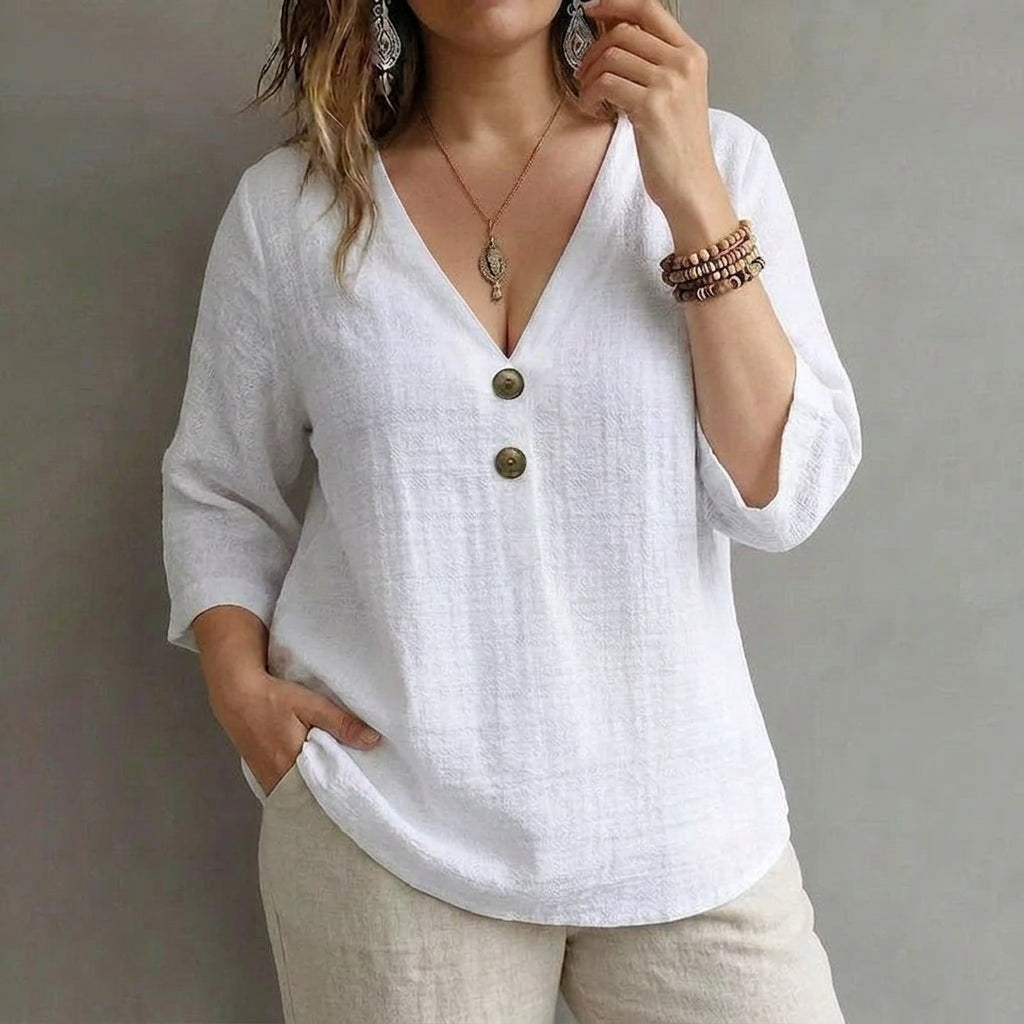 Sofia | Blusa Casual Tinta Unita