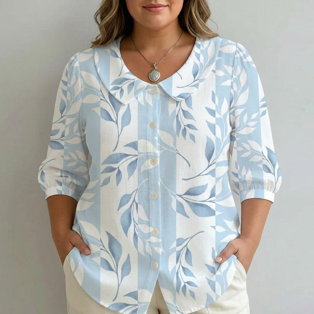 Camila | Camicia Casual Stampa Foglie