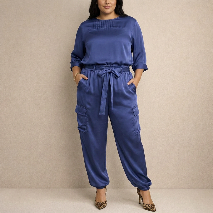 Clara | Completo Cargo in Raso Sartoriale