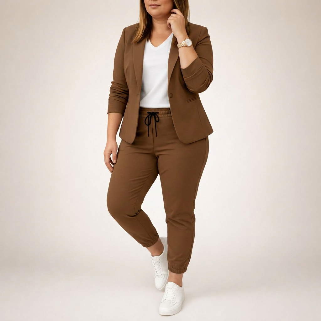 Eva | Completo Giacca e Pantaloni con Accento Sportivo