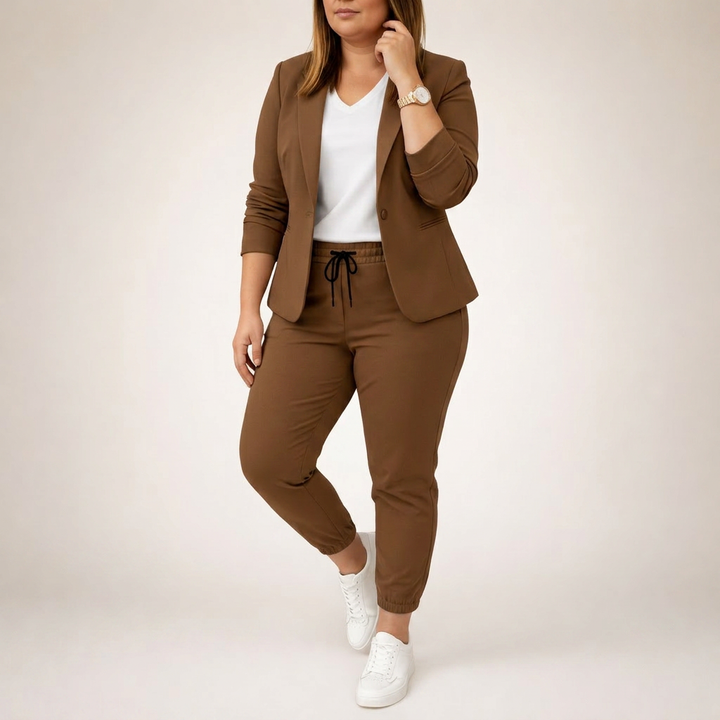 Eva | Completo Giacca e Pantaloni con Accento Sportivo