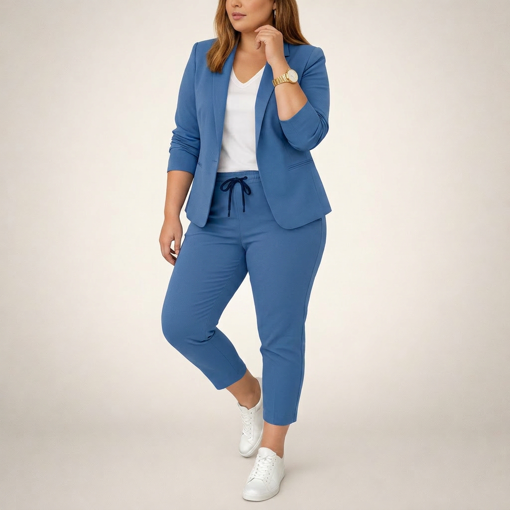 Eva | Completo Giacca e Pantaloni con Accento Sportivo