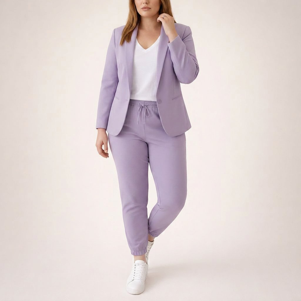 Eva | Completo Giacca e Pantaloni con Accento Sportivo