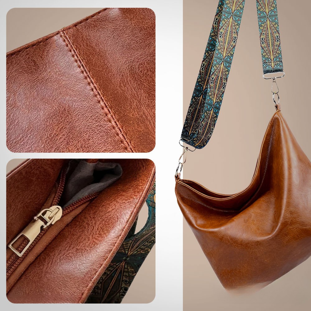 Linda - Borsa a Spalla in Pelle Vintage Charm