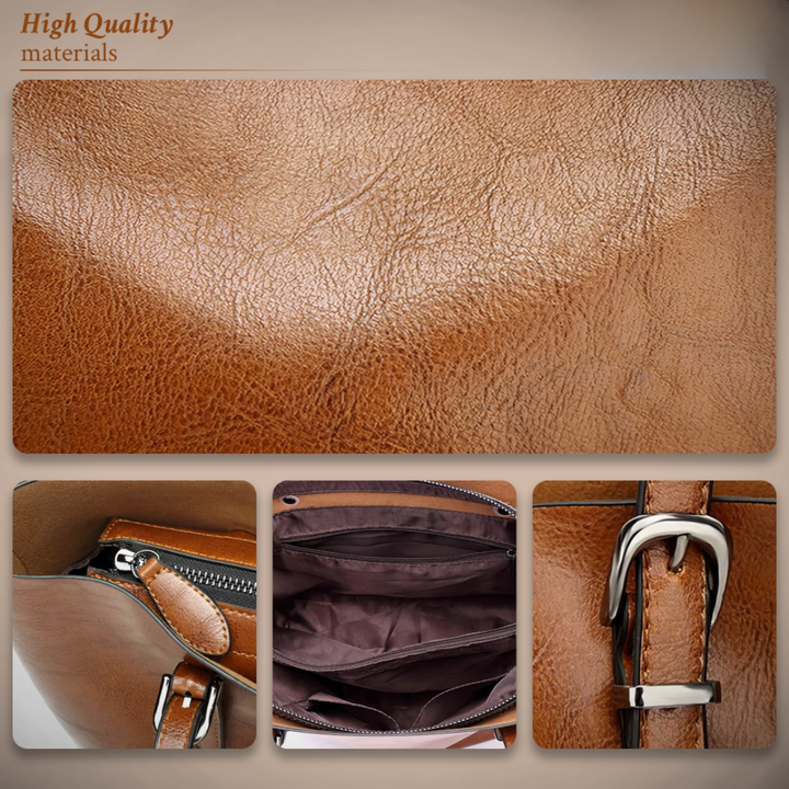 Jane | Borsa a Spalla in Pelle Vintage Senza Tempo
