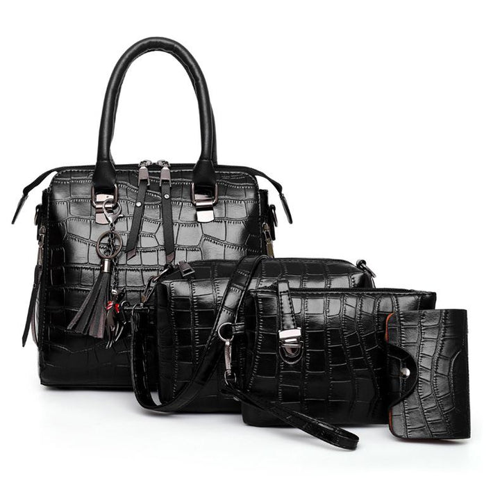 Evelyn - Eleganza Quotidiana Set di 4 Borse in Pelle