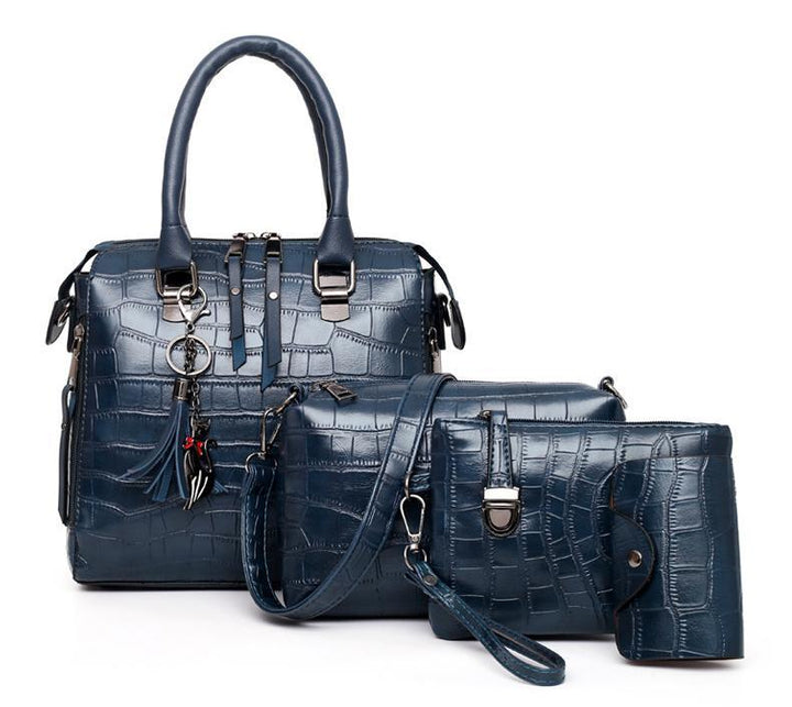 Evelyn - Eleganza Quotidiana Set di 4 Borse in Pelle
