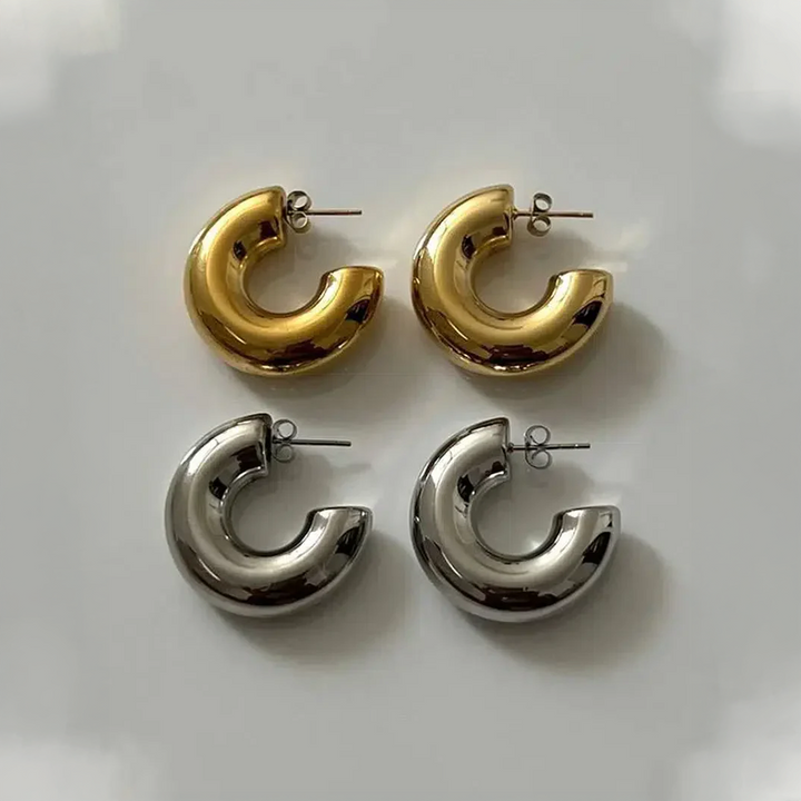 Améria | Orecchini a cerchio spessi in design moderno