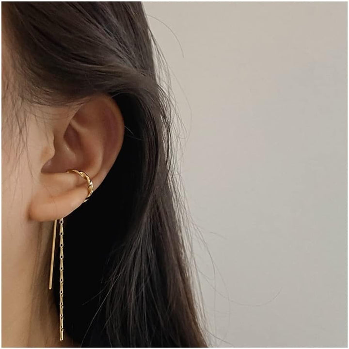 Aria – Orecchini a Cuff con Frange