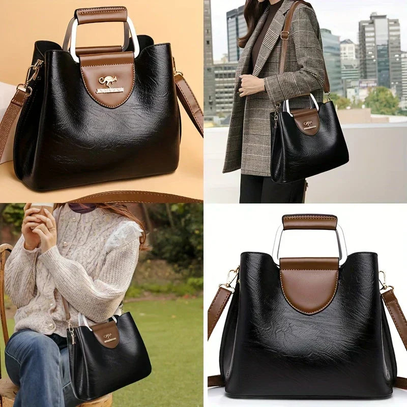Isabella - Elegante Borsa a Secchiello in Pelle