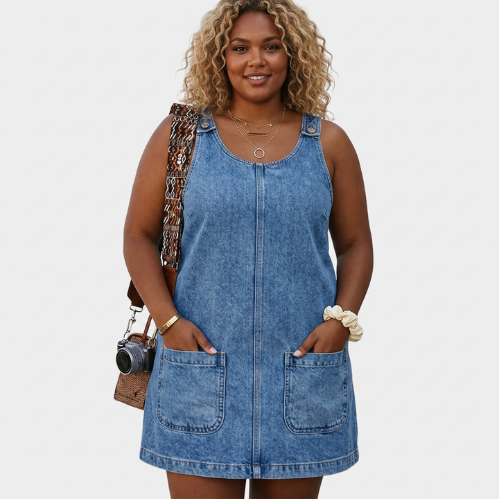 Alessia | Vestito Denim-Look Rilassato
