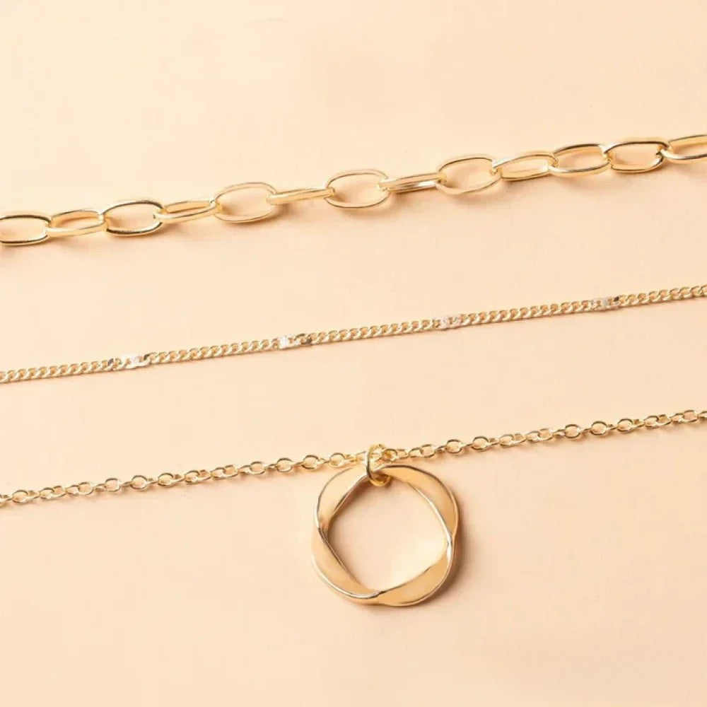 Avine – Collana Retro in Aspetto Oro