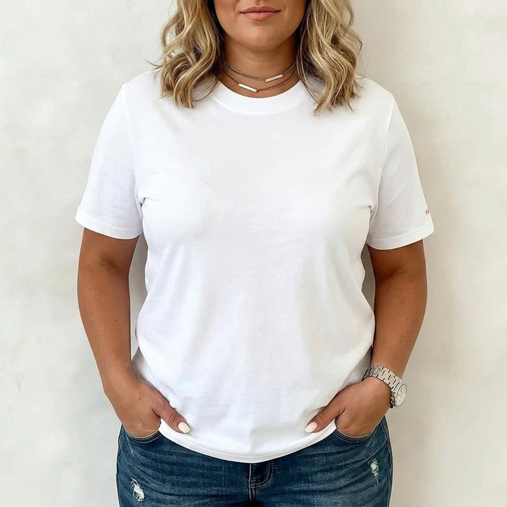 Mila | T-Shirt in Tinta Unita Casual