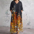 Elaria | Abito Lungo Autumn Meadow
