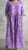 Lilavelle | Vestito Lungo Lavanda Fiorita