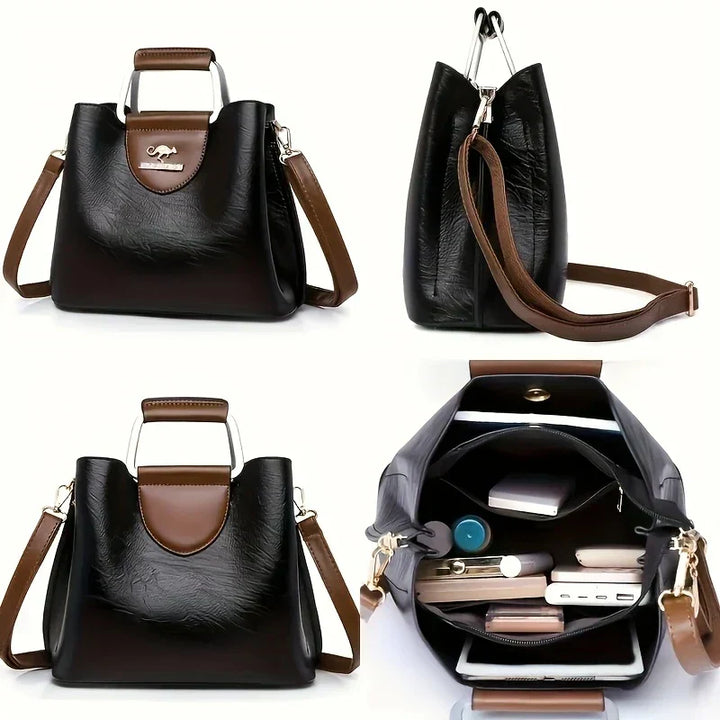 Isabella - Elegante Borsa a Secchiello in Pelle