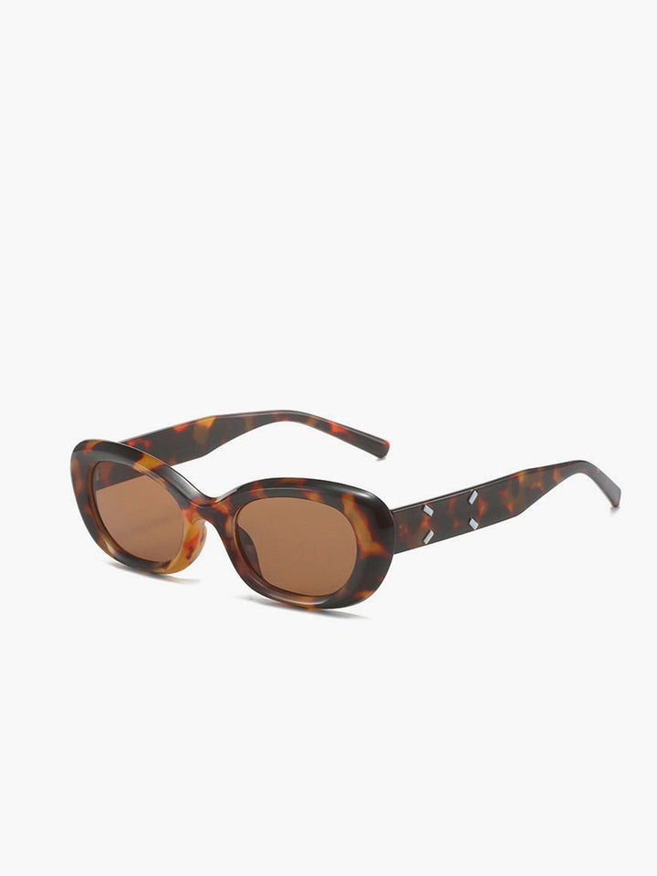 Occhiali da sole, motivo tartaruga, acetato, marrone, donna