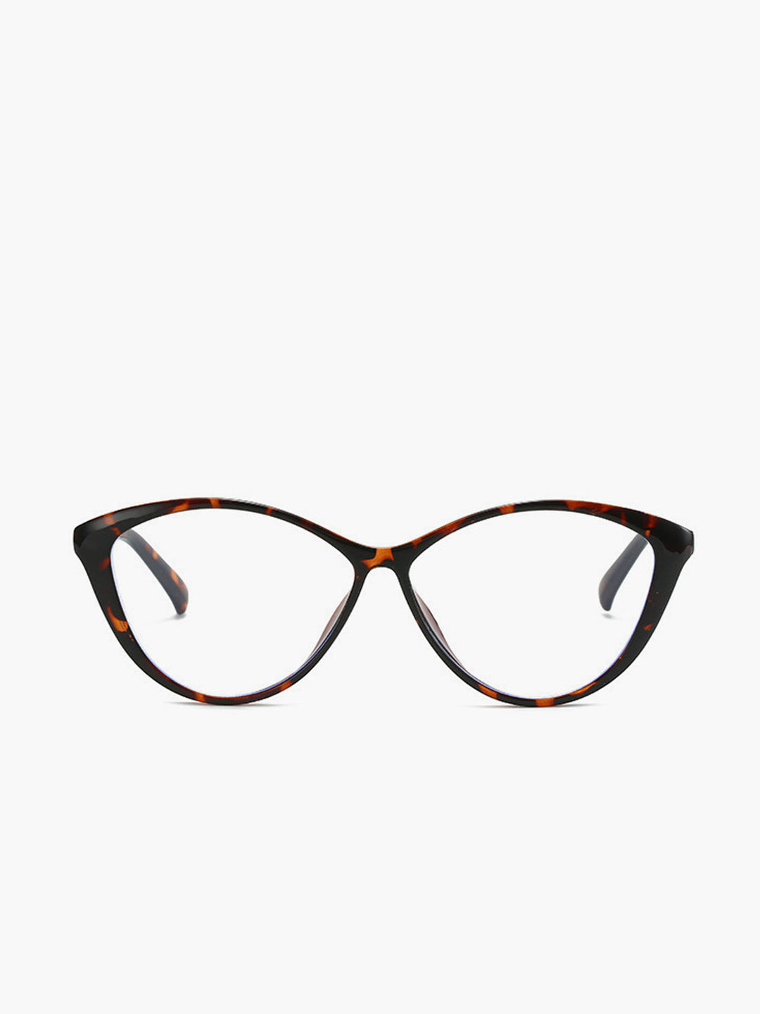 Occhiali da sole a forma di gatto marroni con tartaruga, acetato, donna