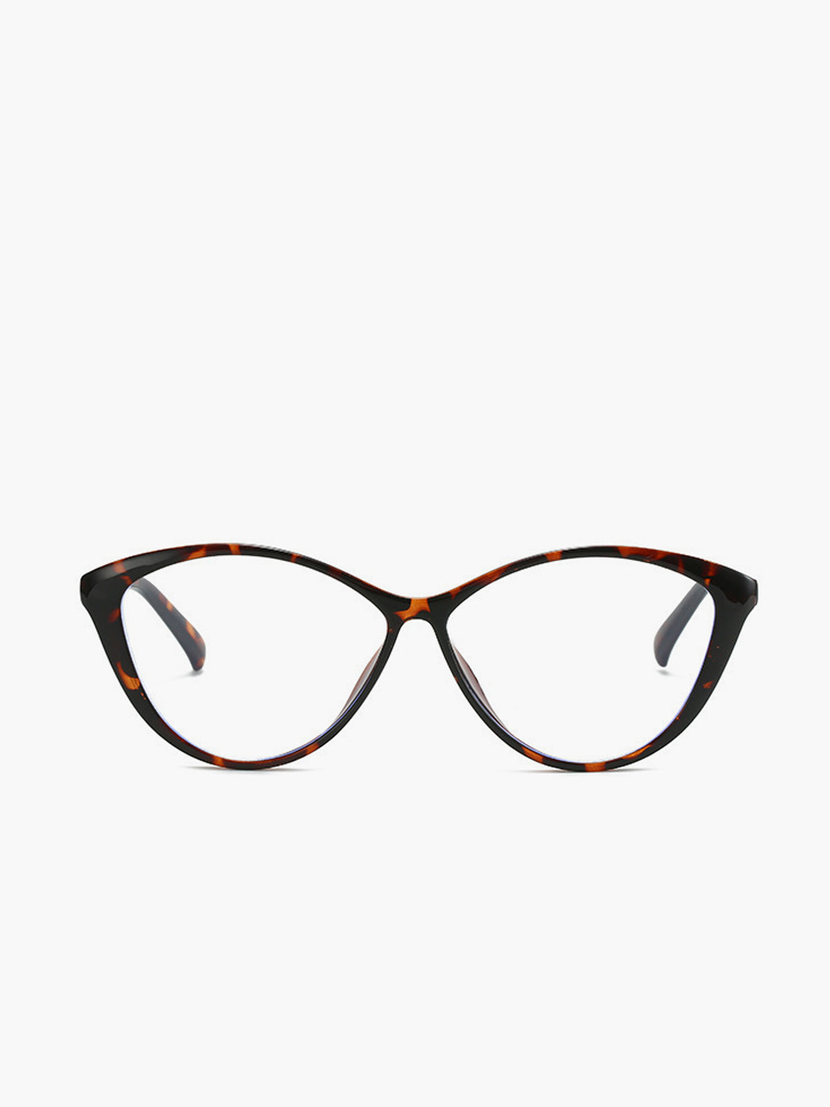 Occhiali da sole a forma di gatto marroni con tartaruga, acetato, donna