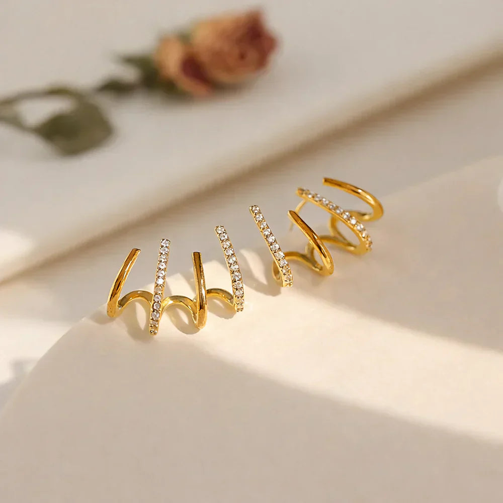 Elen – Bracciale Orecchio a Spirale Scolpito Illusione