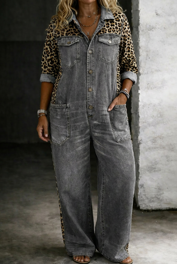 Alessia | Tuta Jumpsuit in Denim Monopezza