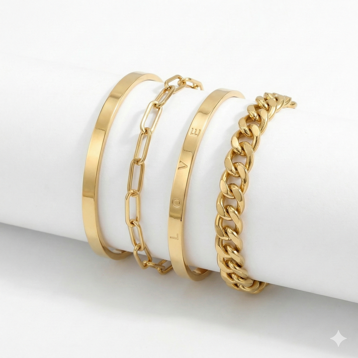 Marisella – Set di Bracciali in Oro