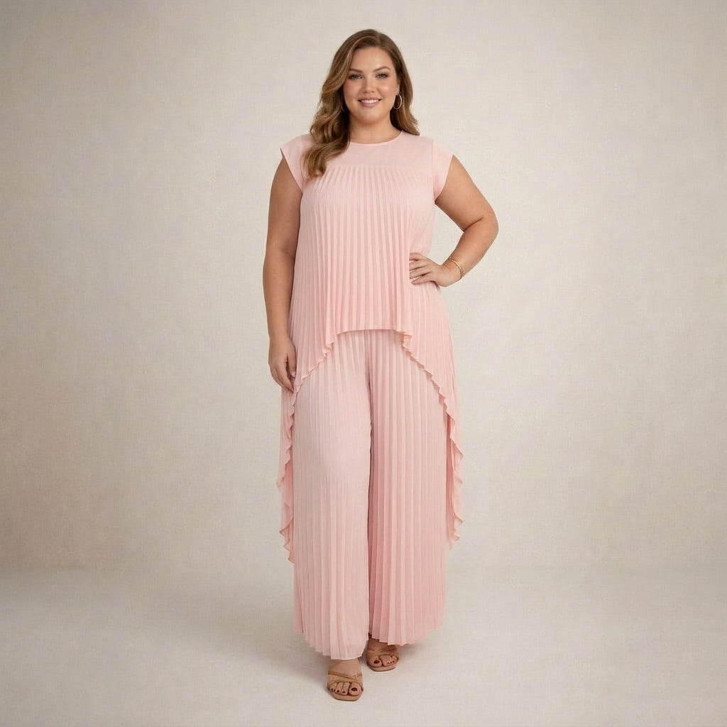 Halina | Completo Elegante Plissettato