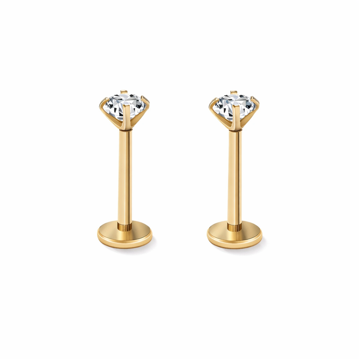 Lioranna – Orecchini a Piercing Minimalisti con Cristalli