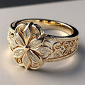 Linarie – Anello Ornato con Fiori