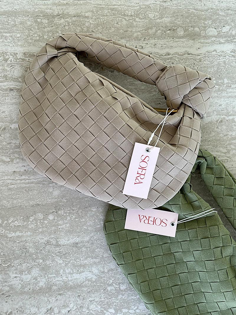 Anemone | Mini Borsa in Suede Intrecciato
