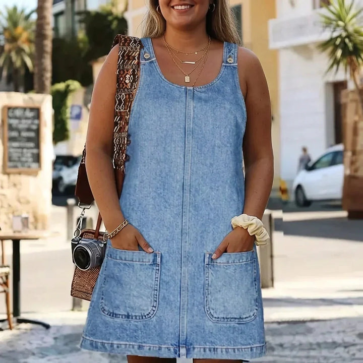 Alessia | Vestito Denim-Look Rilassato