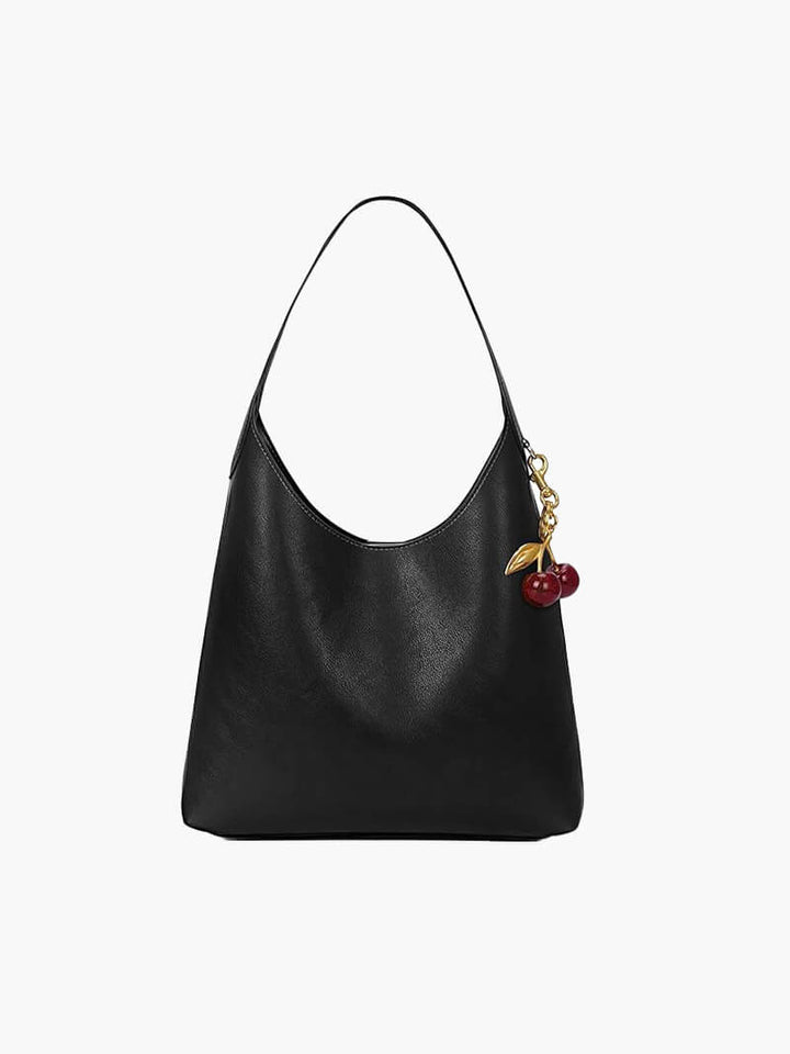 Clotilde | Borsa in Pelle Sintetica con Charm a Ciliegia