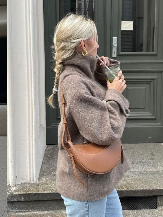 Edmée | Borsa a Sella Elegante Color Tan