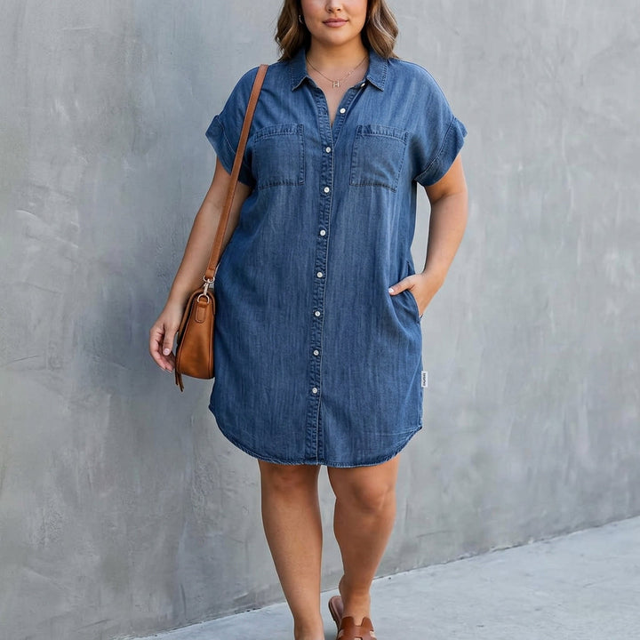 Alessia | Abito Camicia con Bottoni