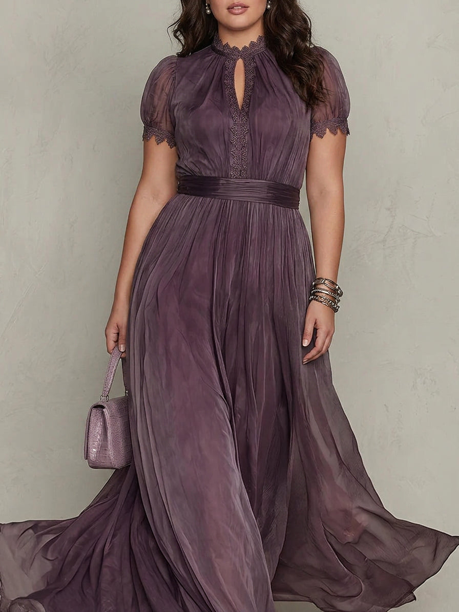 Fiore | Abito Lungo in Chiffon Vintage Elegante