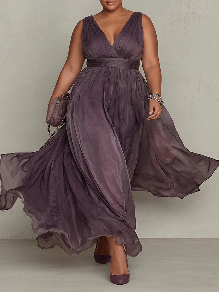 Fiore | Abito Lungo in Chiffon Vintage Elegante