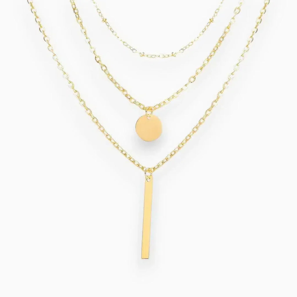 Zénévia | Collana d'Oro con Design a Strati