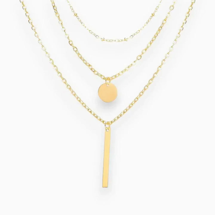 Zénévia | Collana d'Oro con Design a Strati