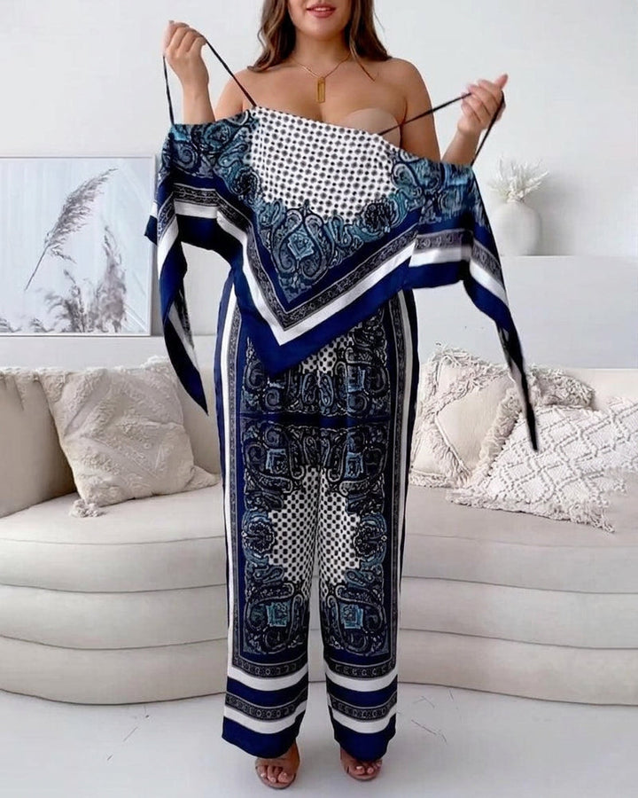 Elena | Completo Due Pezzi Elegante con Laccetti Vacanze Estive